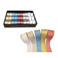 bulk 30 Shimmer Ribbon 5 Assort Craft Sewing Lace 4x2m