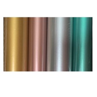 bulk 50 Metallic Gift Wrap 4 Assort 3.5cm Core 200x1cm