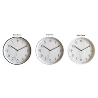 bulk 6 Modern Round Wall Clock, 40cm