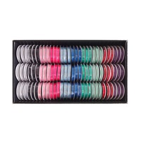 bulk 90 Roll Satin Ribbon 4.5Mt 10mm Displayed Box