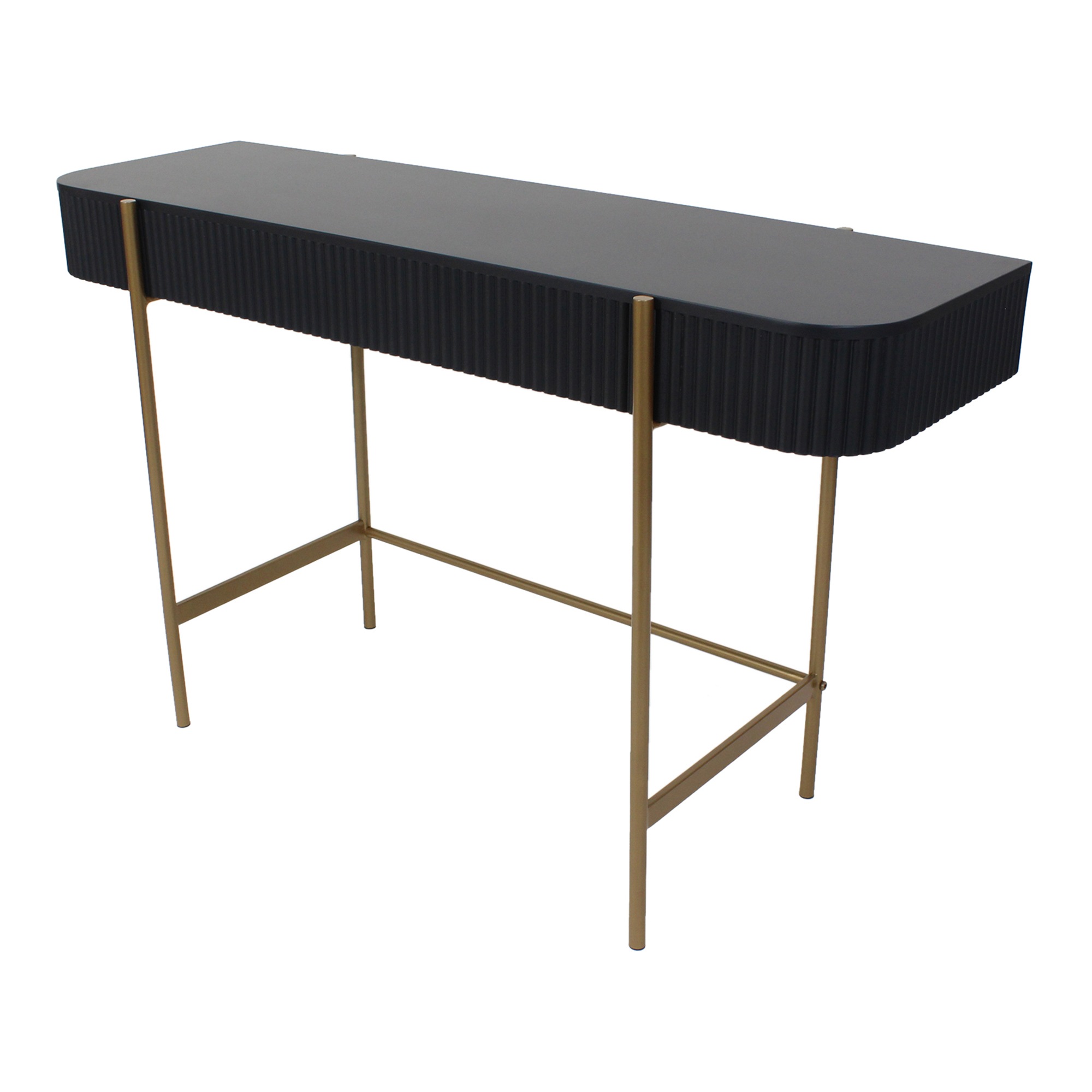 Buy Eclipse Ribbed Console Table 120x73cm - MyDeal Australia