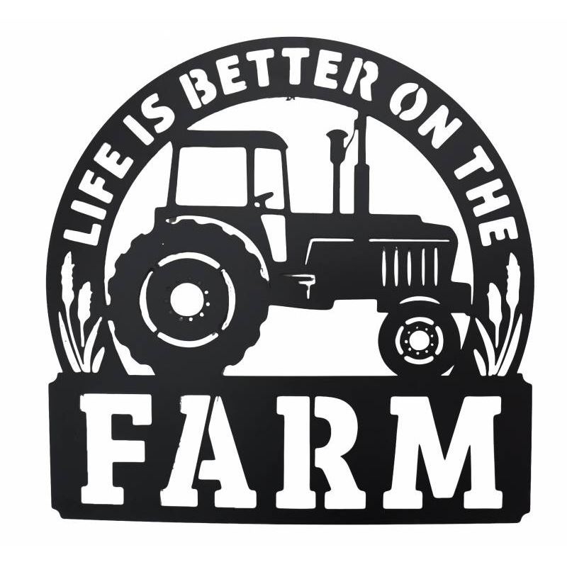 Buy Farm Metal Wall Art 43x43cm MyDeal