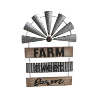 Farm Sweet Farm Windmill Wall art 51x72cm