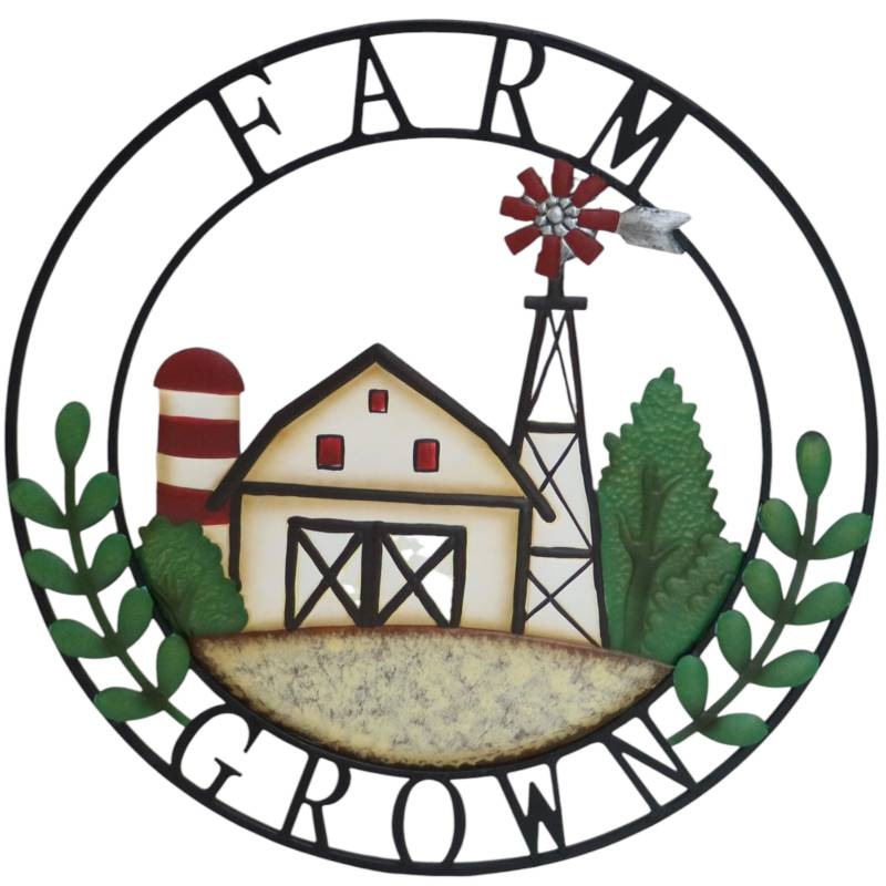 Buy Farmhouse Metal Wall Art 56x56cm MyDeal