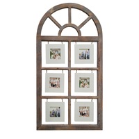 Large Antique Arch 6 Collage Photo Frame 57x117cm