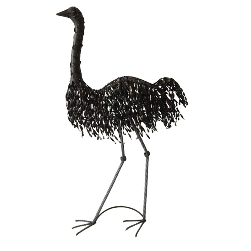 Buy Metal Mrs. Emu Garden Ornament 55X92Cm - MyDeal