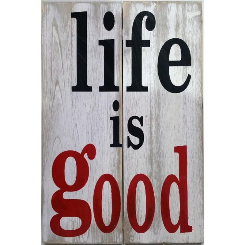 Buy Life Is Good Wall Art 40x60cm MyDeal