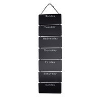 Seven Day Message Stack Blackboard 28x104cm