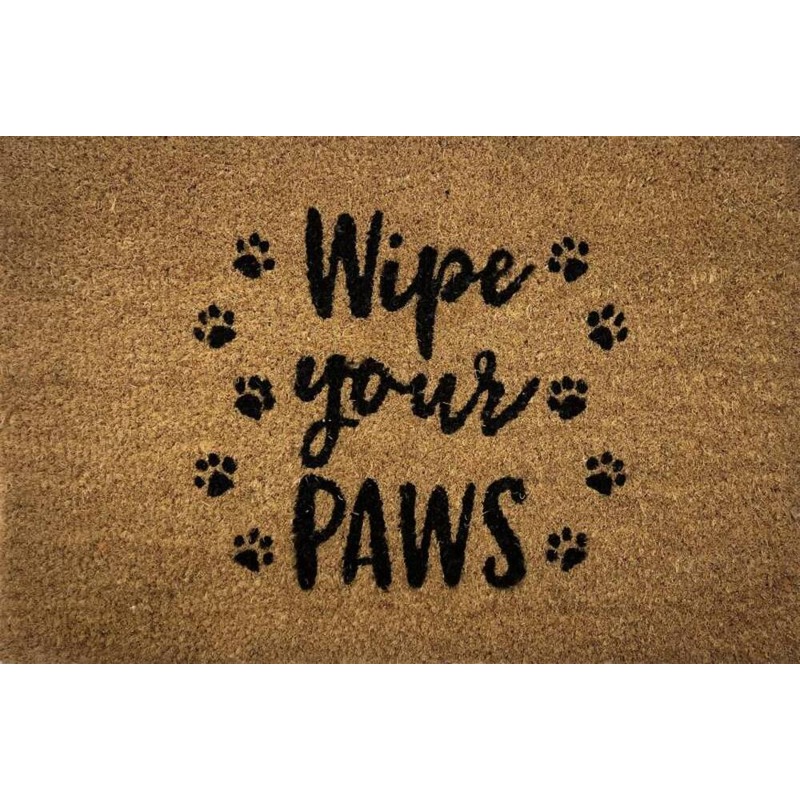 Buy Wipe Your Paws Doormat Coir & Rubber 60x40cm MyDeal