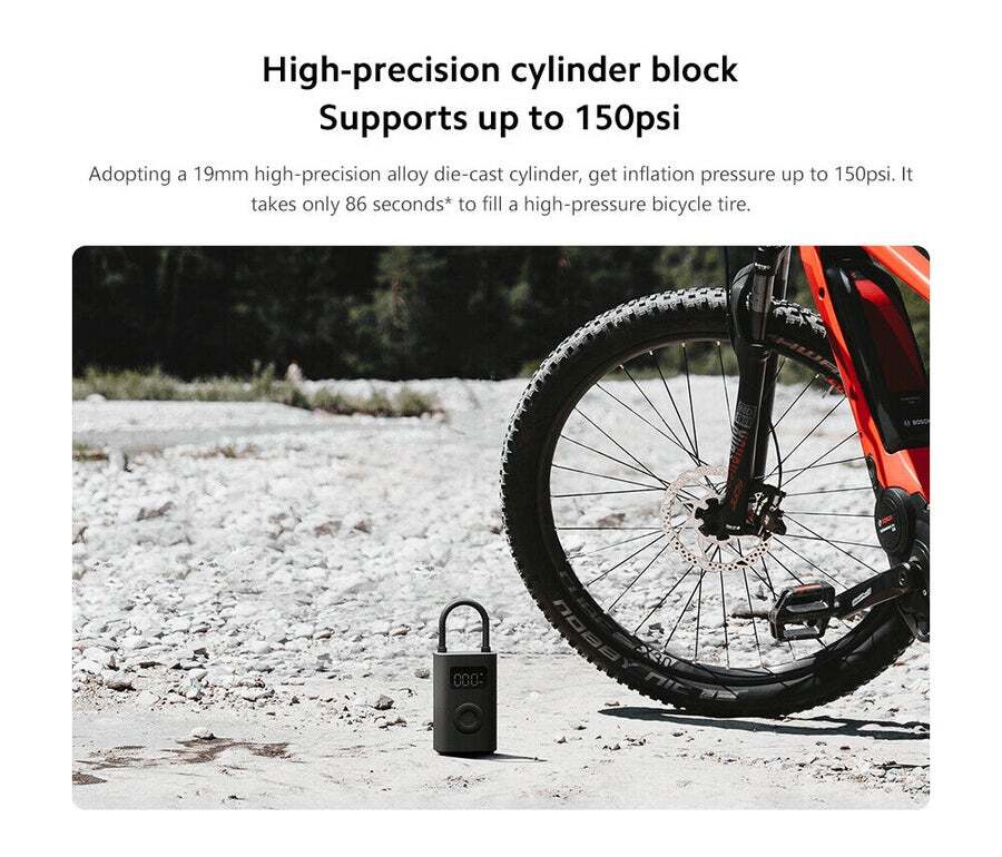  Xiaomi Mijia Air Pump 2 MJCQB06QW Portable Universal Electric Air  Compressor 2 Tire Sensor Mi Treasure Inflatable 2 for Car Bicycle : Sports  & Outdoors
