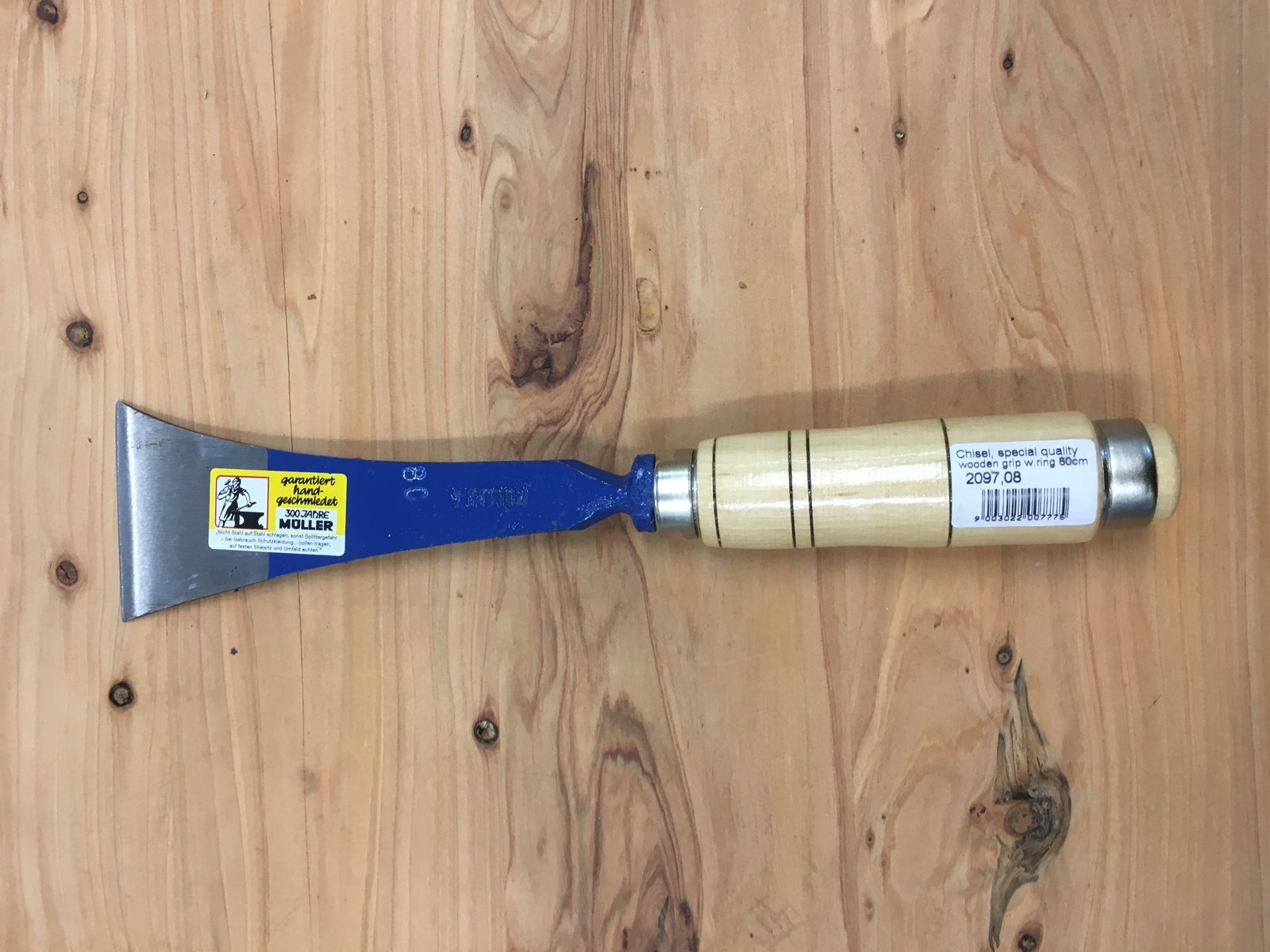 Muller 209708 - 80mm Chisel (Wood Handle)