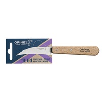Opinel 001923 - 7cm Stainless Steel Curved Vegatable Knife (Hardwood Beech Handle)