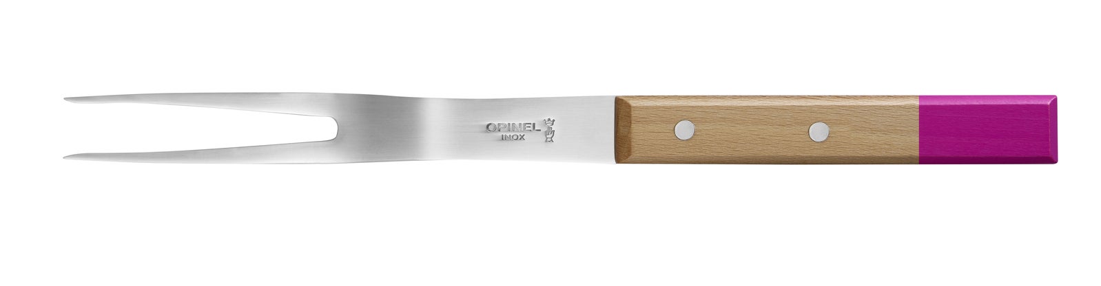 Opinel 002131 - 16cm Stainless Steel Parallel POP Carving Fork (Hardwood Beech Handle) 