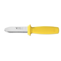 Victory Knives 234210116 - 2.5mm x 10cm Stainless Steel Blunt End Diving Knife (Yellow Plastic Handle)