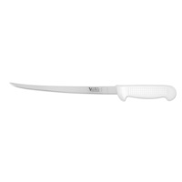 Victory Knives 250625115 - 2.5mm x 25cm Stainless Steel Narrow Filleting Knife (White Plastic Handle)