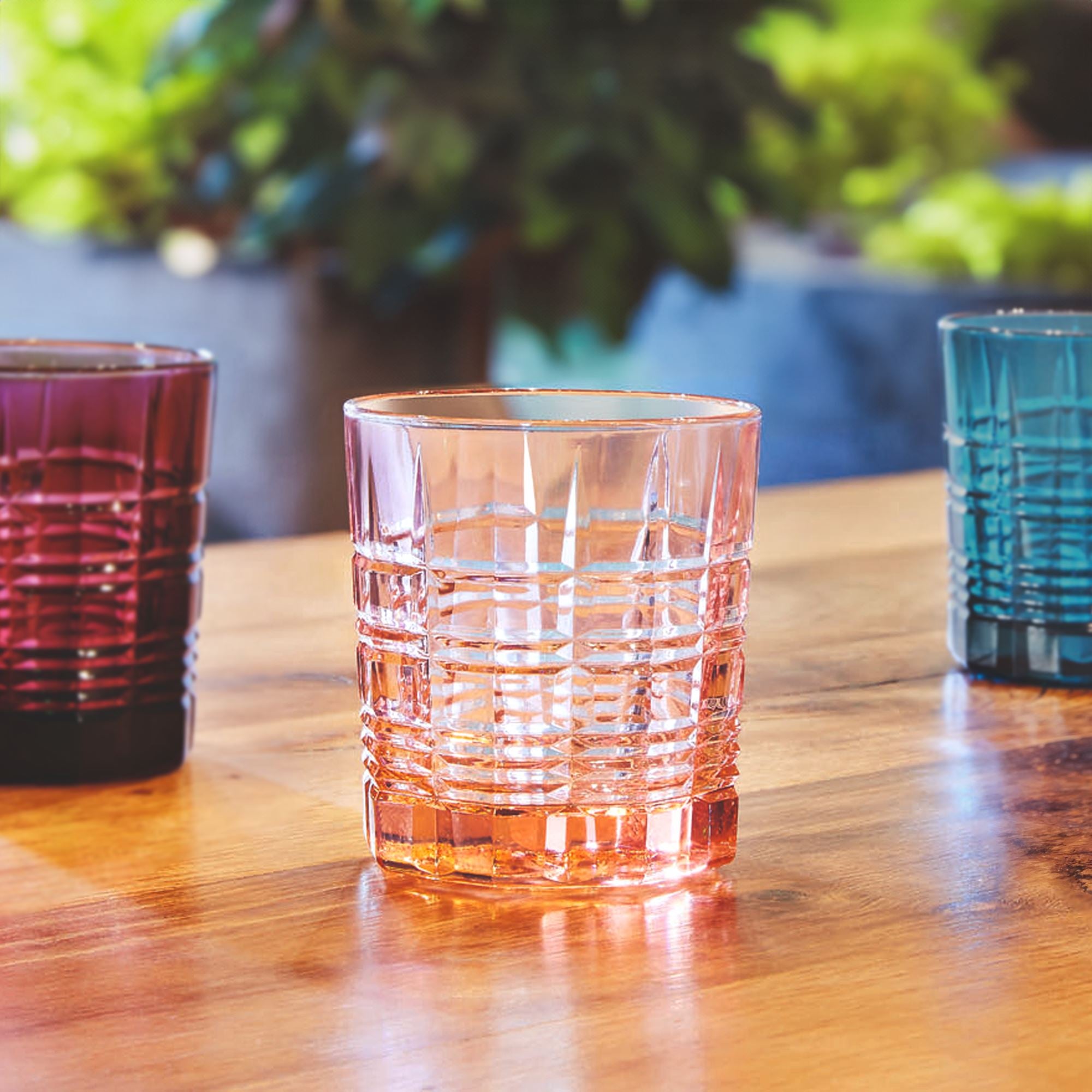 Arcoroc Brixton Rose Pink Tumbler Glass 300ml - Set of 6