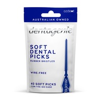 Dentagenie Soft Dental Picks are a cross between an interdental brush & a toothpick. A one size fits all solution.