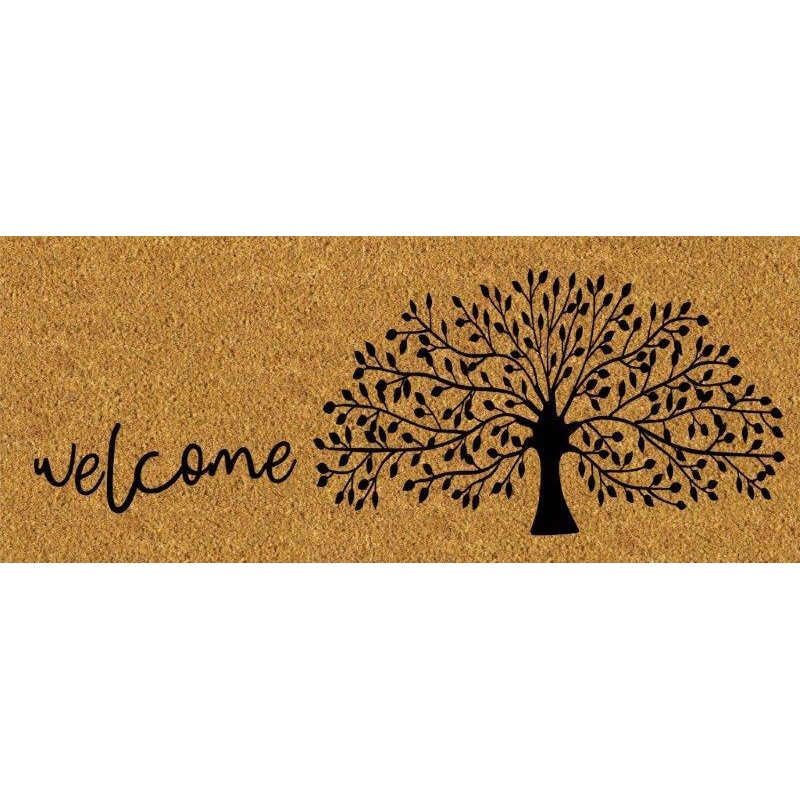 Buy Natural Coir Front Door Mat and Tree of Life Design MyDeal