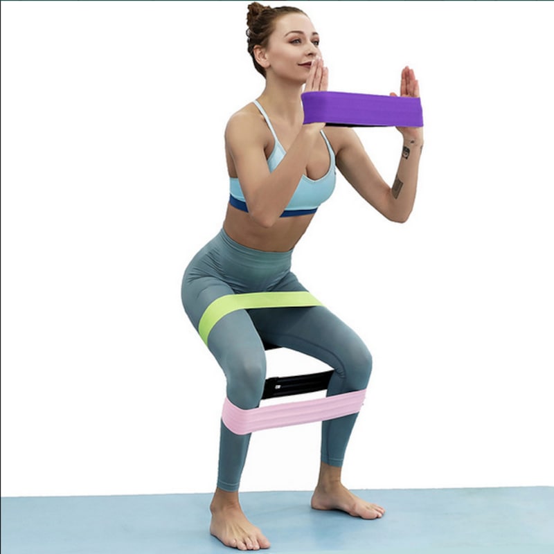 Resistance Band For Legs And Butt Exercise Bands Violet Fitness World Wide