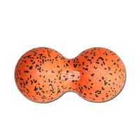 SPORX Double Lacrosse Ball Massage Ball Peanut Ball- Deep Tissue Massage and Trigger Point Release Orange