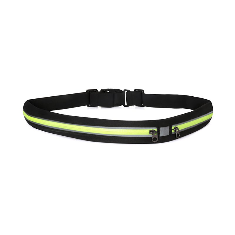 SPORX Extendable Mini Running Belt Waist Pouch Black/Yellow