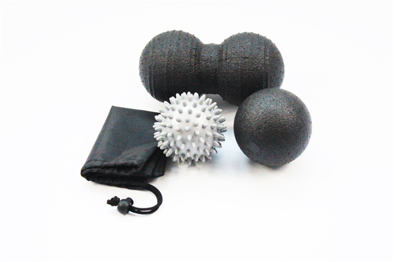 SPORX Massage Ball Set �C Includes Rubber, Spiky and Foam Roller Massager Balls