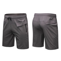 SPORX Men's Performance Shorts with zip pockets Light Carcoal