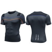 SPORX Men's Performance Top Shirt with Breathable Mash Charcoal