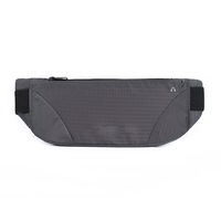SPORX Waterproof Running Belt Zip Waist Pouch Charcoal