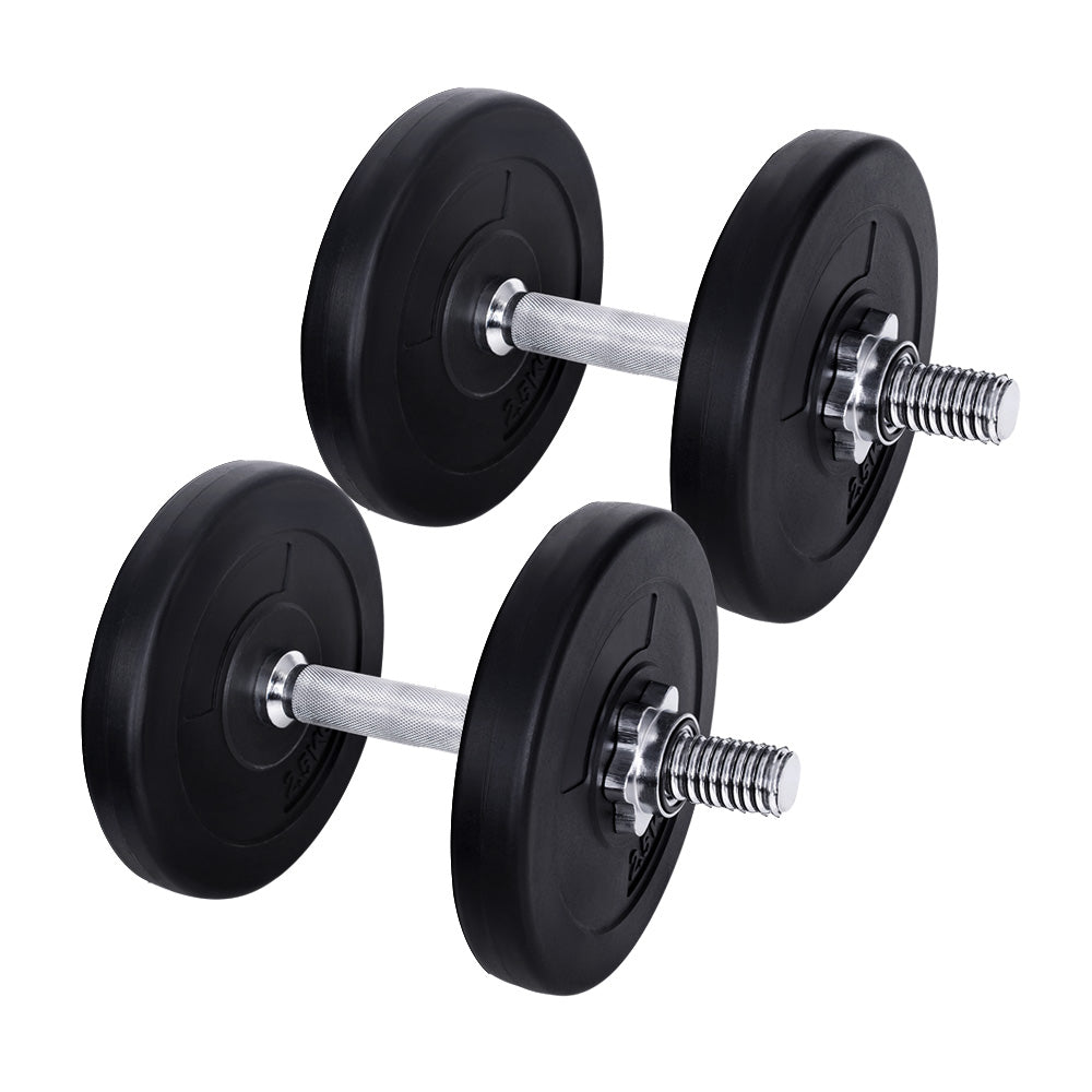 15KG Dumbbells Dumbbell Set Weight Training Plates Home Gym Fitness Exercise Australia