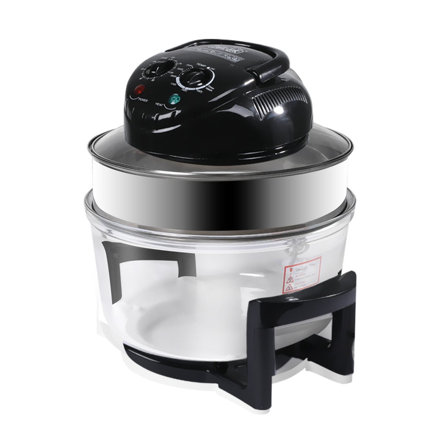 Digital Turbo Convection Oven Electric Air Fryer Cooker Black - 17 L