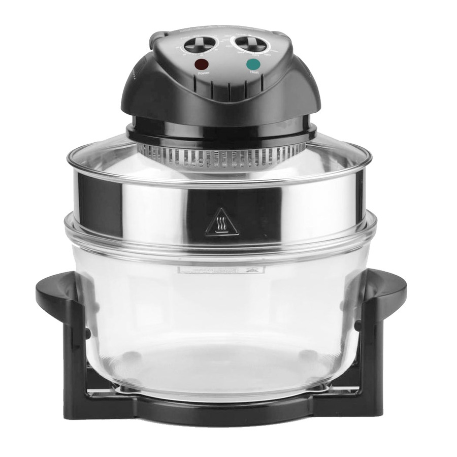 Digital Turbo Convection Oven Electric Air Fryer Cooker Black - 17 L