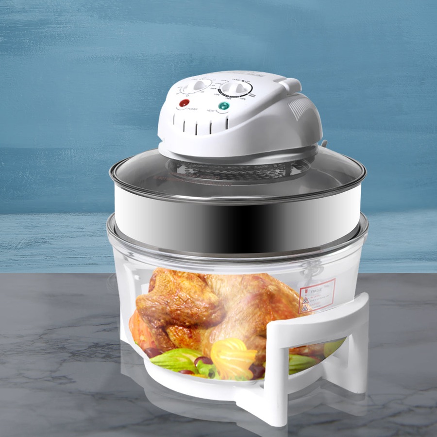 Turbo Convection Oven Halogen Electric Cooker White - 17 L