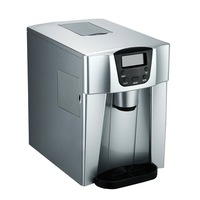 Portable Ice Cube Maker and 2L Water Dispenser - Silver