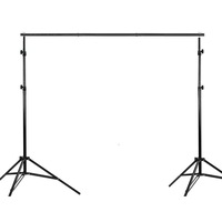 2X3M Green Screen Black White Background Stand KIT