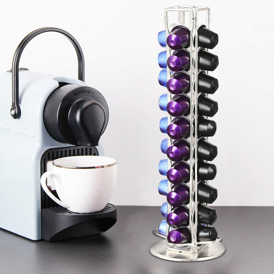 40 Coffee Pod For Nespresso Capsule Holder Dispenser Storage Stand