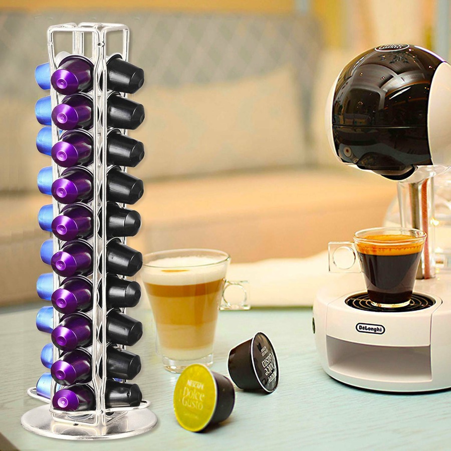 40 Coffee Pod For Nespresso Capsule Holder Dispenser Storage Stand