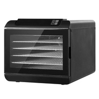 Commercial Food Dehydrator 6 Tray - Black