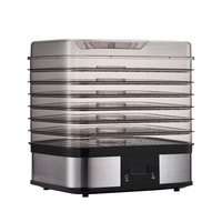 7 Tray Stainless Steel Food Dehydrator - Silver