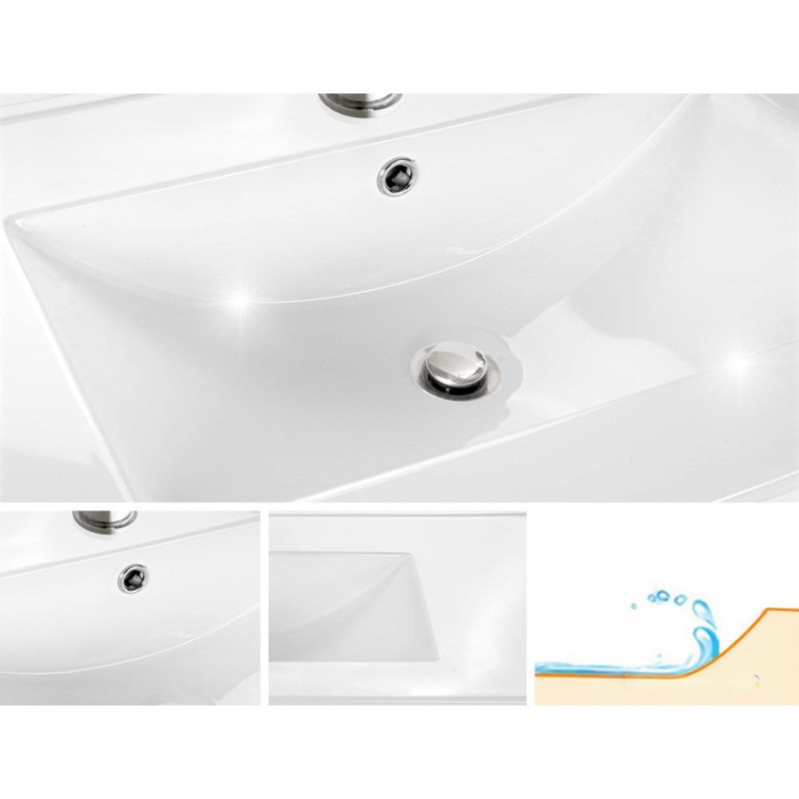 750mm Bathroom Vanity Cabinet Unit Wash Basin Sink Storage Freestanding White