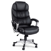 Massage and Office Computer Desk Chair - Black