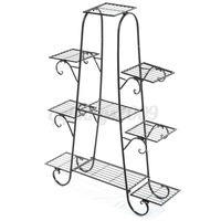 9 Tiers Metal Planter Shelf Display Rack