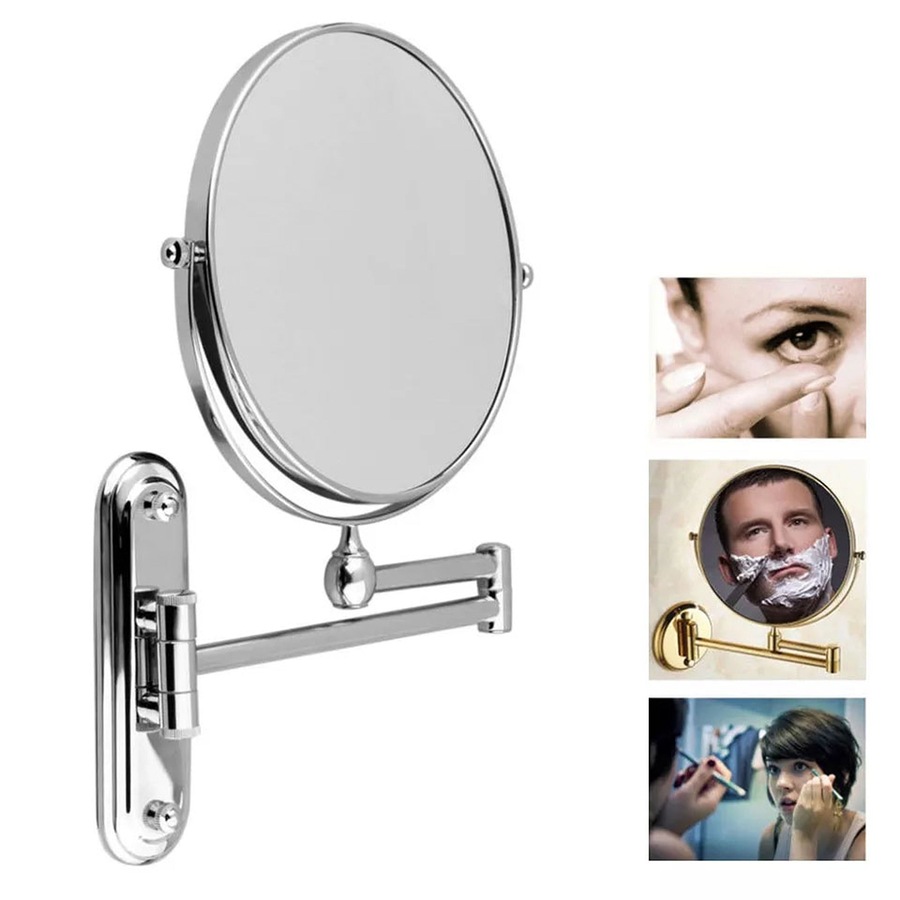 Adjustable Makeup Mirror 10X Magnifying Bathroom Double Sided Vanity