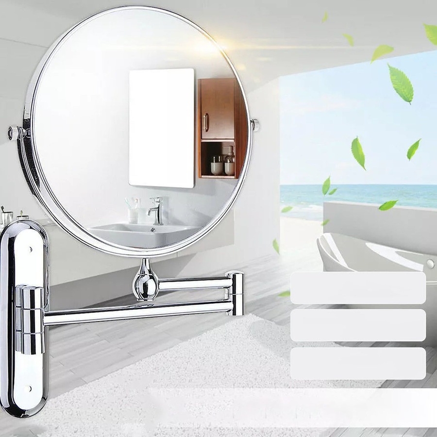 Adjustable Makeup Mirror 10X Magnifying Bathroom Double Sided Vanity