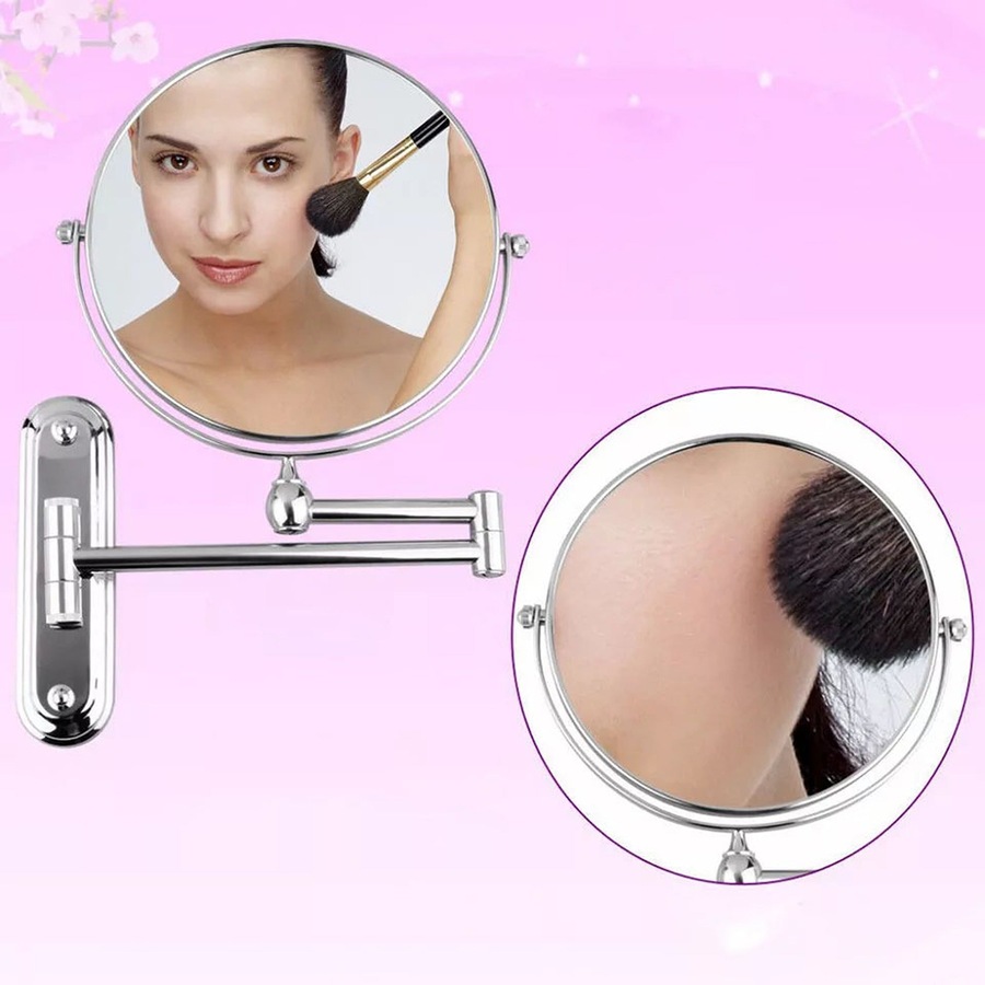 Adjustable Makeup Mirror 10X Magnifying Bathroom Double Sided Vanity