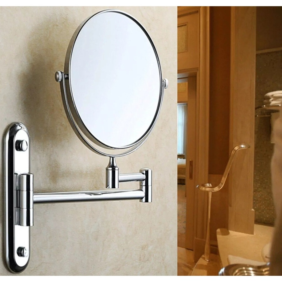 Adjustable Makeup Mirror 10X Magnifying Bathroom Double Sided Vanity