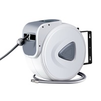 Air Hose Reel Retractable Rewind Swivel Wall Mount Compressor Garage - 20m