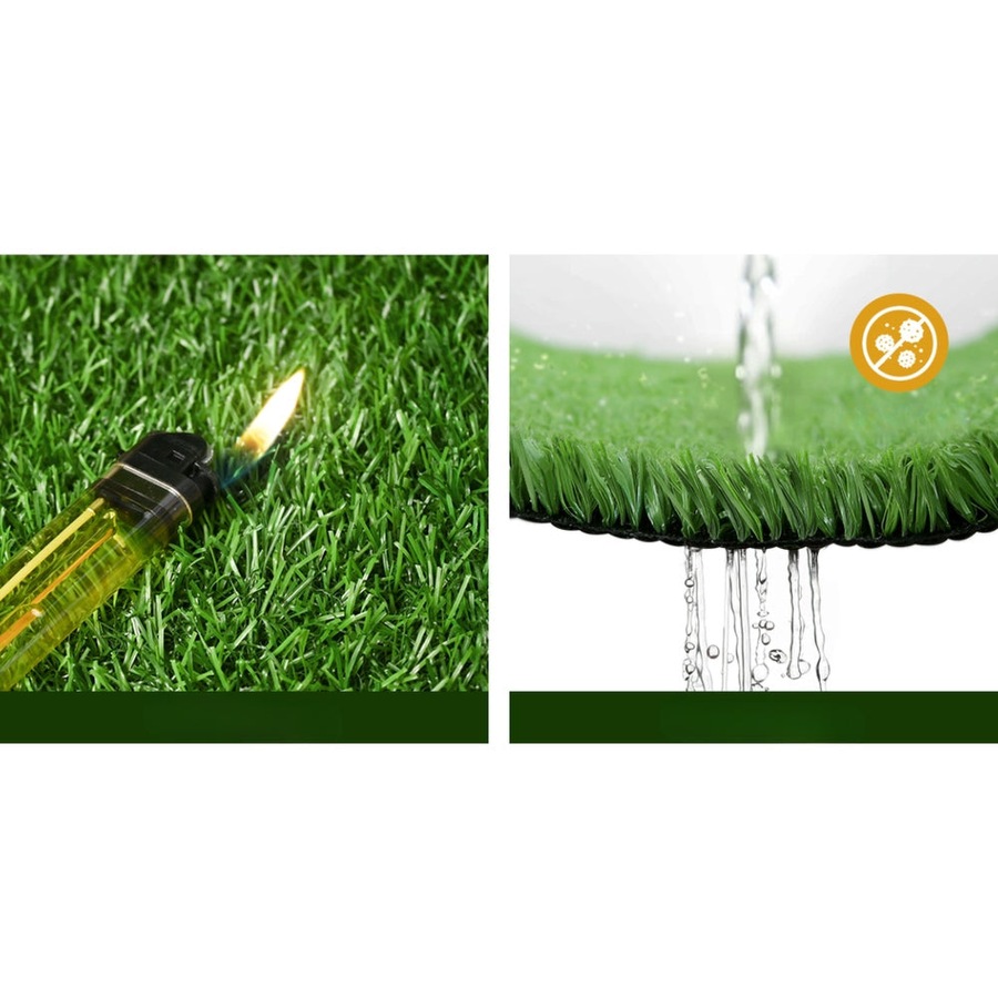 Artificial Grass 10mm 2mx5m 10sqm Synthetic Fake Turf Plants Plastic Lawn Olive