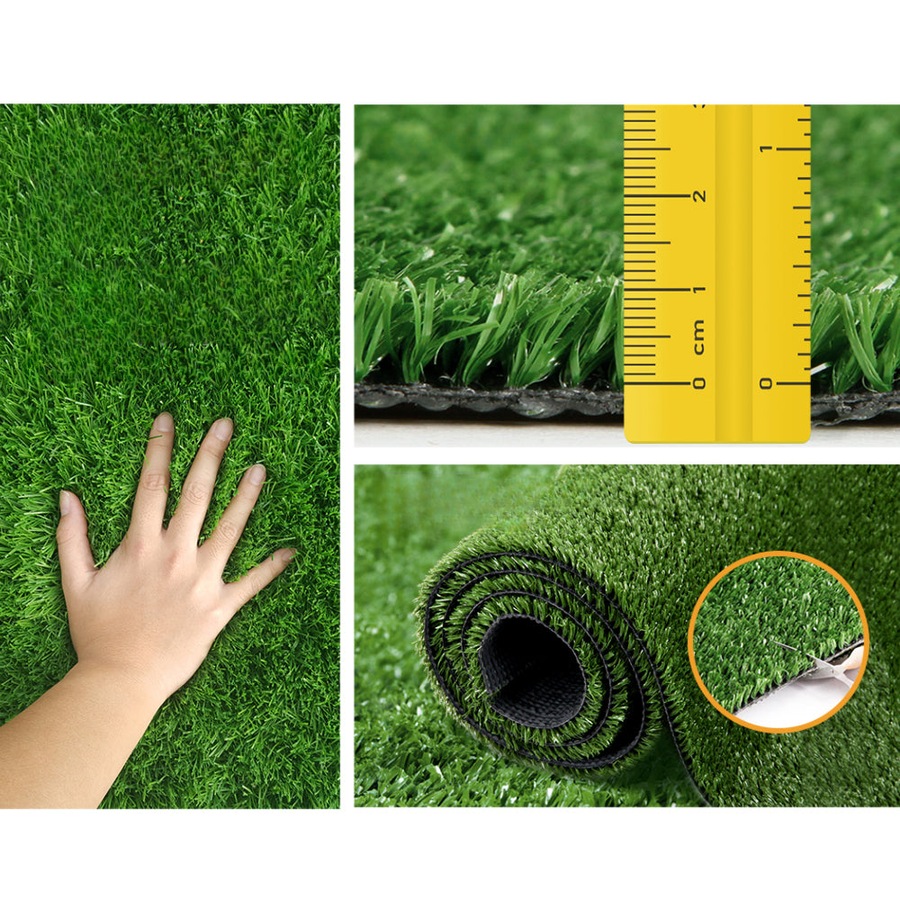 Artificial Grass 10mm 2mx5m 10sqm Synthetic Fake Turf Plants Plastic Lawn Olive