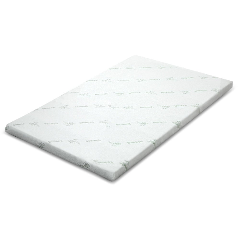 Cool Gel Memory Foam Bed Topper with Bamboo Cover 5cm - Double